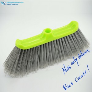 Cap de mână din plastic Akbrand, cu pensulă verde și brâuri gri
