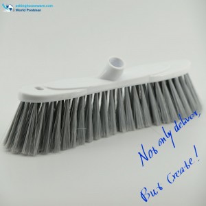 Perbura de plastic Akbrand împingeți capul de baie cu placă de perii cu formă oblică de navetă